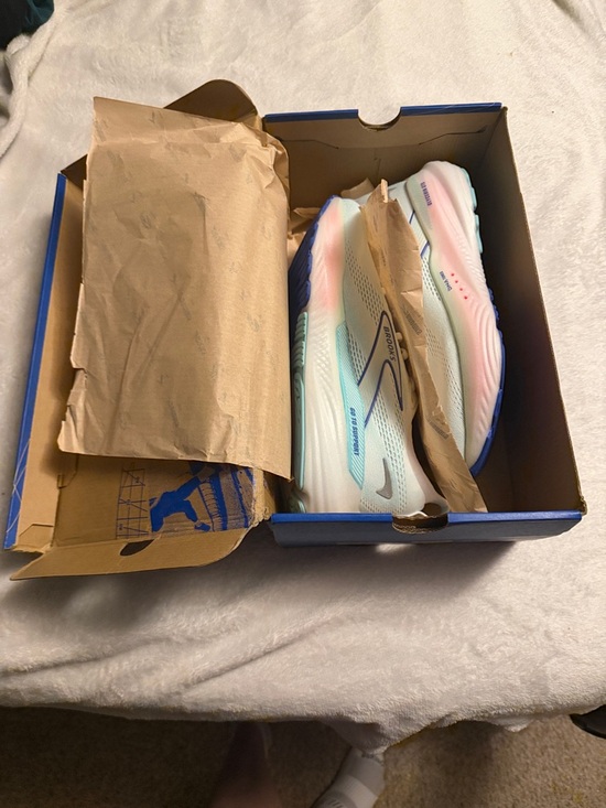 Brooks Shoes - Brooks Glycerin GTS 22 new
 Womens Running Shoes white limpet shell amparo blue